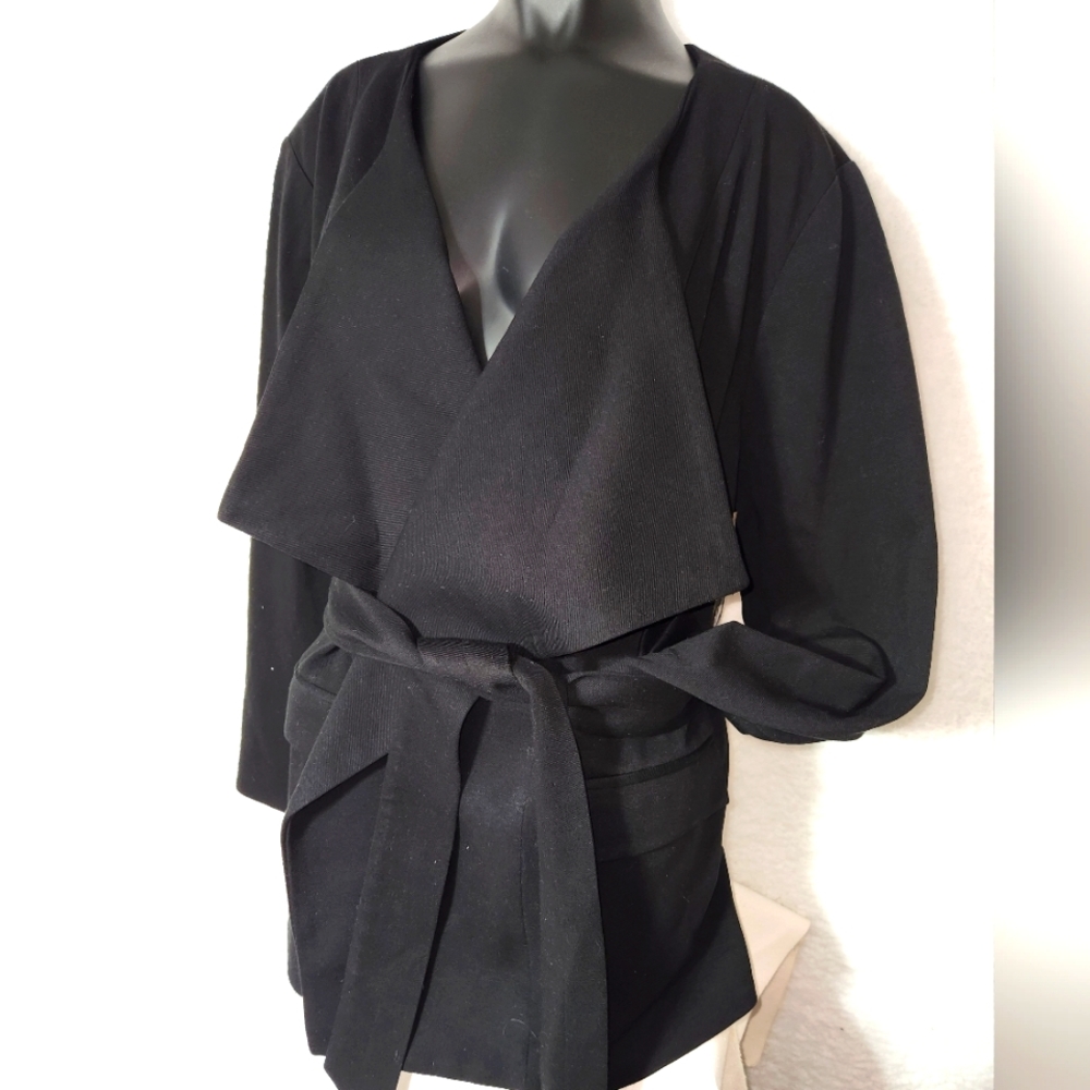 NYDJ Women's Belted Black Jacket size 1x